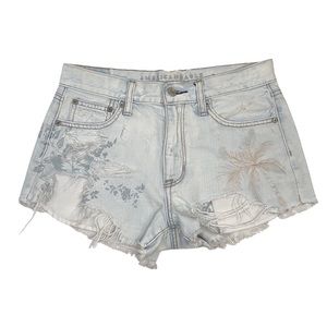 American Eagle Outfitters Vintage Hi-Rise Festival Embroidered Shorts Size 4